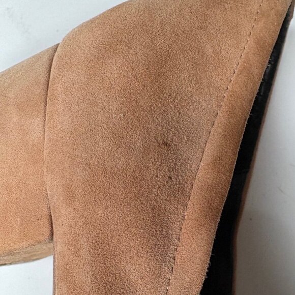 Jeffrey Campbell Brown Suede Block Low Heel Pump Shoe Size 10 - Picture 11 of 12